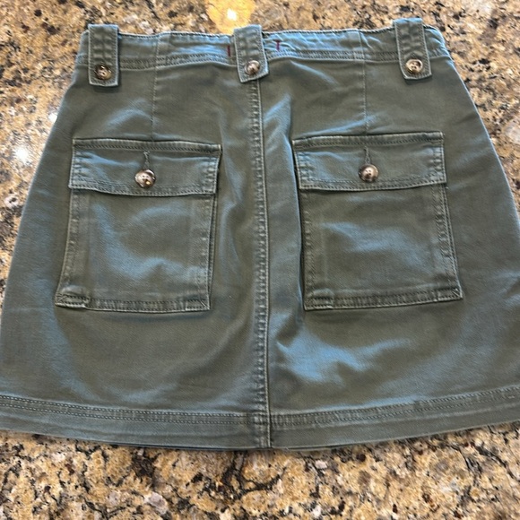 Dear John size 26 olive army green mini skirt - Picture 2 of 5